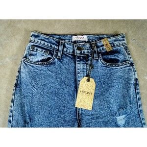 Vibrant MIU Jeans Women's Size 7 Blue Stretch Denim Skinny New with Tags